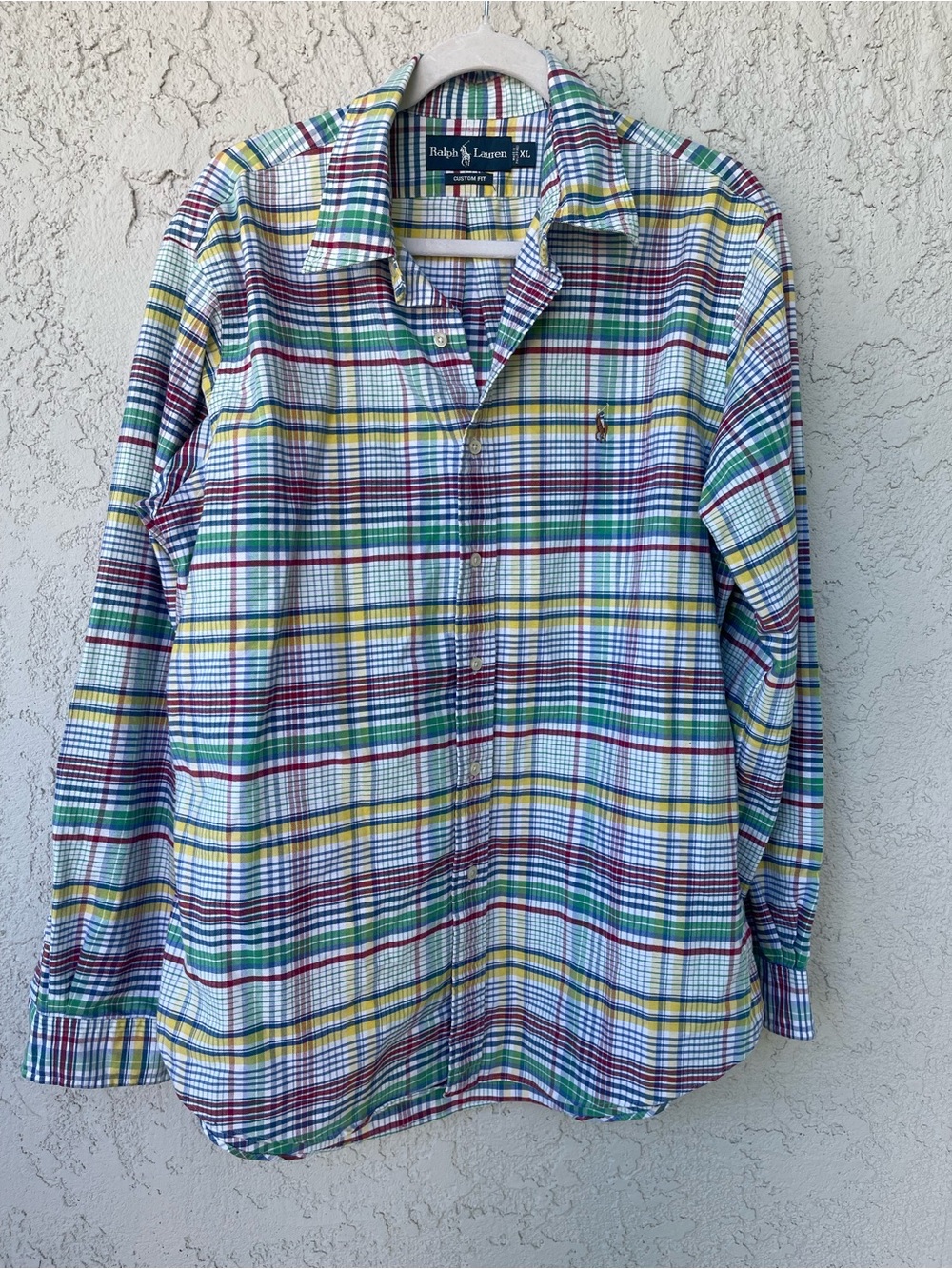 Ralph Lauren Multicolor Plaid Cotton Button-Down Shirt - Men's